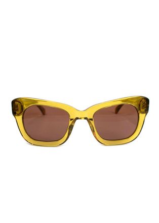 Sun Buddies Yellow Ethan Cat Eye Sunglasses
