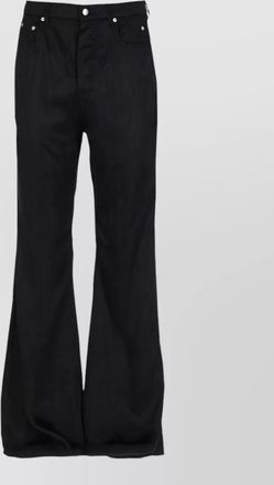 Rick Owens bolan bootcut belt loop five pocket trousers