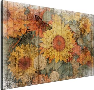 OEM Cuadro Sobre Lienzo Italiano De 90 X 60 Cm - Estilo Vintage - Naturaleza Cuadro Sobre Lienzo Italiano De 120 X 80 Cm - Estilo Vintage - Naturaleza