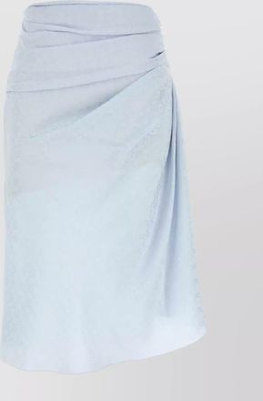 Givenchy silk draped midi skirt