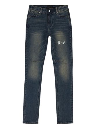 Rta logo-print jeans - Blue