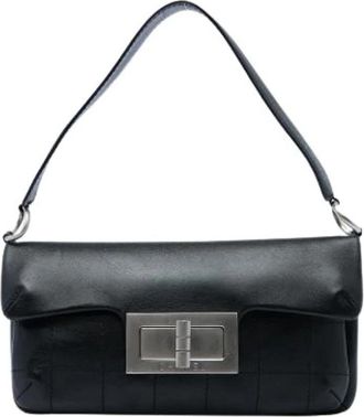 Chanel Pre-owned Vintage Flap Shoulder Bag - Dames - Vintage Schoudertas - Zwart - ONE Size - Vintage