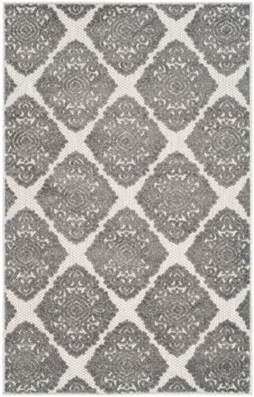 Safavieh Alfombra tradicional de polipropileno beige/gris, 122 x 183 cm