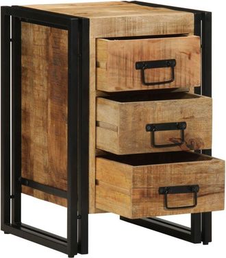 vidaXL Vidaxl - Armario de Noche Marrón 40 x 35 x 50 cm madera maciza de mango