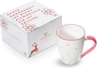 Gmundner Keramik Gmundner Keramik - Herzerl Rosa, Taza De Desayuno Max(0,3 L)en Caja