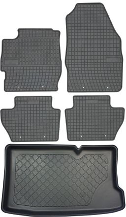 OEM Juego De Alfombrillas De Goma Para Coche Y Maletero Para Ford Ka+ Hatchback Desde Septiembre De 2017