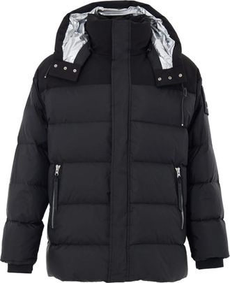 Moose Knuckles Giubbino Imbottito con Cappuccio - Heren - Winterjassen - Zwart - M - Katoen - Jassen