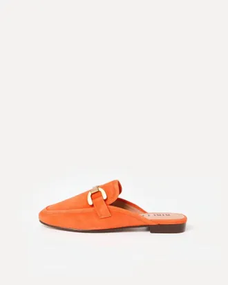 Bibi Lou Womens Vela Loafer In Orange Suede