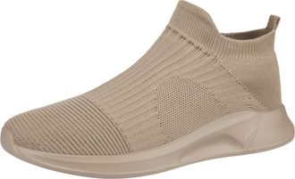 Generic Mens Lightweight Mesh Trainers, Mens Mesh Slip On Trainers Comfortable Walking Sneakers with Cushioned Sole Breathable Road Running Shoes Non Slip Eas