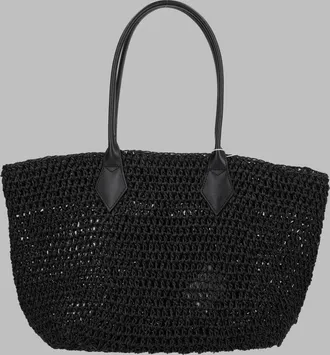 Vivienne Westwood Womens Tote Bag Alana Small Black Paper Handbags Hand