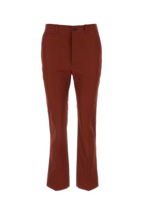 Saint Laurent Tiziano Red Cotton Pant