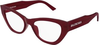 Balenciaga Cat Eye Brillen - Dames - Brillen - Rood - 53 MM - Accessoires