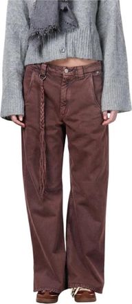 Mason's Violette Chino Broek - Dames - Wijde Broeken - Roze - XL - Katoen - Broeken