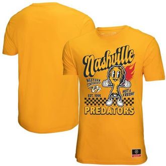 Mitchell & Ness Mens Mitchell & Ness Gold Nashville Predators Local Food T-Shirt at Nordstrom, Size Xxx-Large