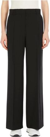 Max Mara Broeken, Dames, Zwart, M, Wol, Visivo Palazzo Broek