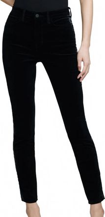 L'agence Womens Monique Velvet Jean In Noir