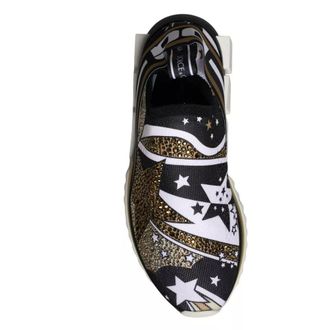 Dolce & Gabbana Womens Multicolor Comet Star Print Sorrento Sneakers Shoes