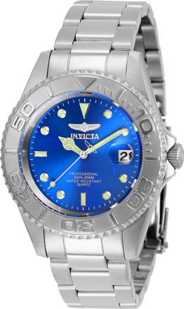 Invicta Pro Diver 29938 Horloge - Quartz Uurwerk - Roestvrij Staal met blauwe Wijzerplaat - 38mm