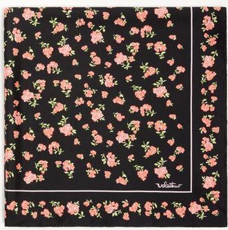 Valentino Garavani Foulard Mazzetto Coriandolo in seta Donna NERO/MULTICOLOR UNI