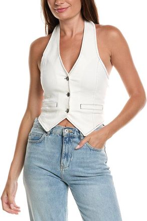 Vintage Havana Stretch Denim Halter Vest