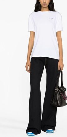 Off-white Womens Cotton Sweatpants - Black - Size Medium