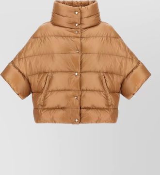 Herno striped quilted down puffer jacket