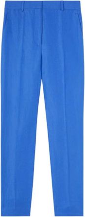 Loro Piana Neo Derk Linnen Broek - Dames - Straight fit broeken - Blauw - S - Linnen - Broeken