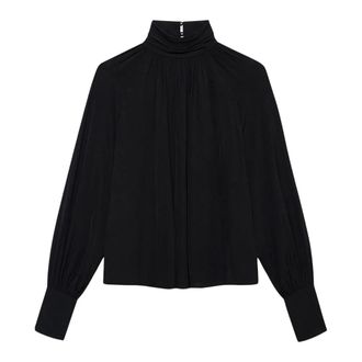 Anine Bing Blouses, female, Black, Size: M Anne Top