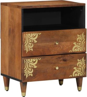 vidaXL Armario De Noche Con Caj&oacute;n Marr&oacute;n Miel 50 X 33 X 62 Cm Vidaxl