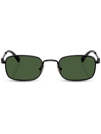 Miu Miu Eyewear square-frame sunglasses - women - Metal - 52 - Black