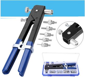 Trade Shop Trade Shop - Kit 86 Pz Rivettatrice Per Inserti Rivetti Filettati Filetti M3 M4 M5 M6 M8