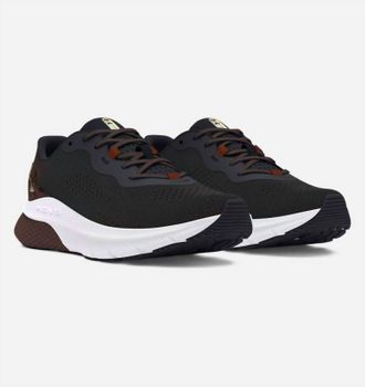 Under Armour Womens Hovr Turbulence 2 Sneakers In Black / Tawny Brown / Metallic Gold