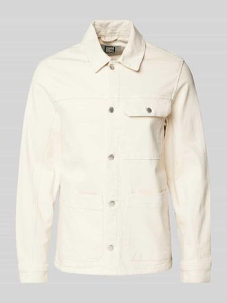 Casual Friday Casual Friday Hemdjacke mit Knopfleiste in Offwhite, Gr&ouml;&szlig;e XXL