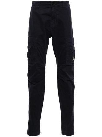 C.P. Company Lens cargo broek met toelopende pijpen - Blauw