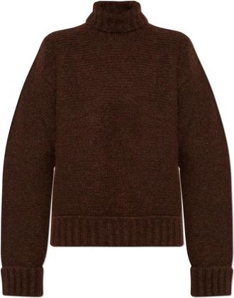 Dsquared2 Wollen coltrui - Dames - Coltruien - Bruin - 2XS - Wol - Truien & Vesten