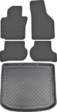 OEM Juego De Alfombrillas De Goma Para Coche Y Maletero Para Seat Altea Xl Hatchback (de Julio De 2006 A Agosto De 2015)