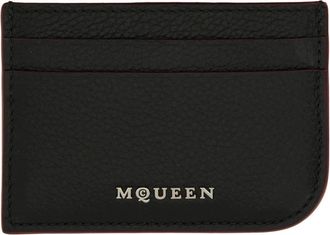 Alexander McQueen Card Holder - Dames - Portefeuilles - Zwart - ONE Size - Leer - Accessoires