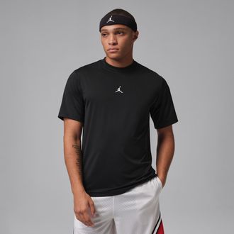 Nike Jordan Mens Jordan Sport Essentials Dri-FIT Short-Sleeve Top in Black | IF0882-010