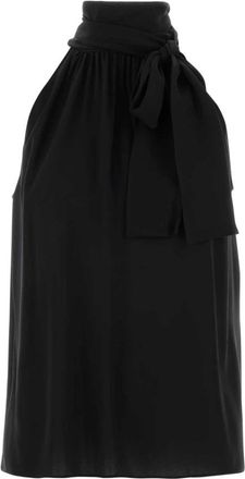Valentino Garavani Crepe Top - Dames - Blouses - Zwart - XS - Overhemden
