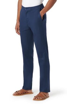Bugatchi Stretch Cotton & Linen Pants in Navy at Nordstrom Rack, Size X-Large