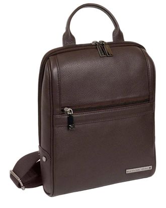 Boarding Pass Gotham 12In Pebble Grain Genuine Leather Messenger Bag