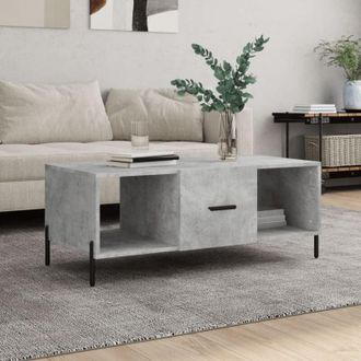 vidaXL Vidaxl - Tavolino Salotto Grigio Cemento 102x50x40 cm Legno Multistrato