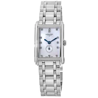 Longines DolceVita MOP Diamond Dial Steel Womens Watch L5.255.4.87.6