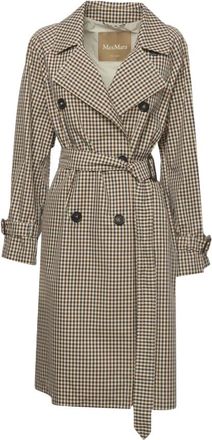 Max Mara Trench Mtcfate - Dames - Trenchcoats - Beige - XS - Katoen - Jassen