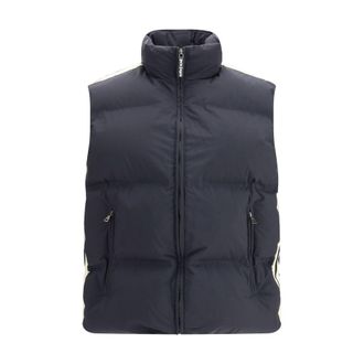 Palm Angels Black Polyamide Sleveless Mens Jacket