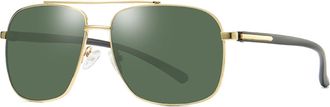 Generic Mens Polarized Driver Metal Retro Sunglasses Outdoor Vacation Sunshade (Color : D, Size : Medium) 2026