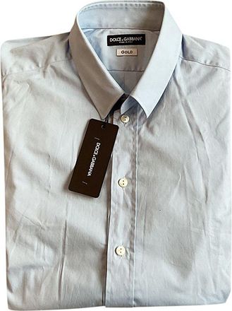 Dolce & Gabbana Blue Classic Shirt Size 17.5