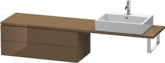 Duravit Consola Baja L-cube 1020x477x400mm Alto Brillo Marr&oacute;n Oliva
