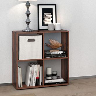 Vicco Separador De Ambientes Tetra, Madera Antigua, 72.6 X 72 Cm, Vicco
