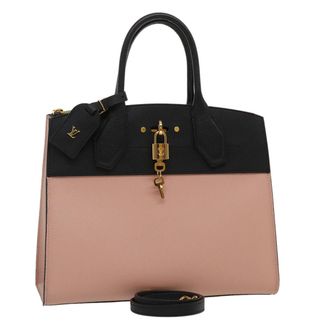 Louis Vuitton City Steamer Leather Pink Leather Bag (Pre-Owned)